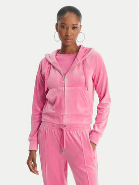 Juicy Couture Juicy Couture Majica dugih rukava Madison JCWAS126326 Ružičasta Slim Fit