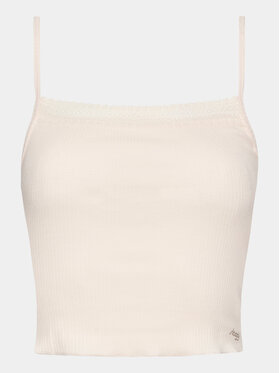 Sloggi Sloggi Zgornji del pižame Go Ribbed 10215245 Écru Slim Fit