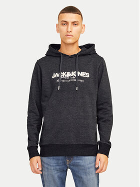 Jack&Jones Jack&Jones Majica dugih rukava Alvis 12256848 Crna Standard Fit