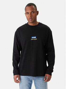 HUGO HUGO Longsleeve Nichaboso JJK 50554835 Nero Relaxed Fit