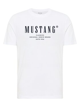 Mustang Mustang T-Shirt Style Alex Biały Regular Fit
