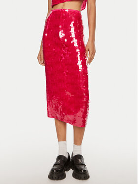 Patrizia Pepe Patrizia Pepe Спідниця-міді 8G0413 A455 M513 Рожевий Regular Fit