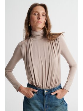 MARI PRETI MARI PRETI Body LUME Beżowy Slim Fit