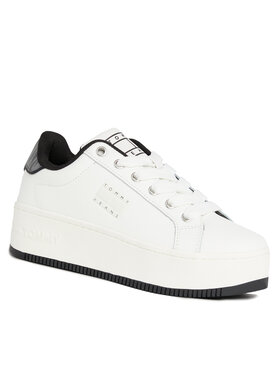 Tommy Jeans Tommy Jeans Sneakers Tjw Flatform Animal Print EN0EN02537 Weiß