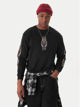 DC Shoes DC Shoes Longsleeve krekls Burn Out HLS EDYZT04355 Melns Regular Fit