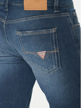 Guess Jeans Hlače M5RAN1 D5KS1 Modra Skinny Fit