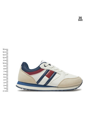 Tommy Hilfiger Tenisice Flag Low Cur Lace-Up Sneaker T3X9-33664-1269 Bijela