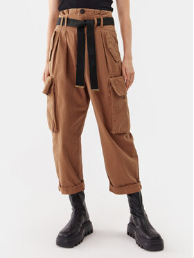 Pinko Pinko Szövet nadrág Ronfare 101840 A0D5 Barna Relaxed Fit