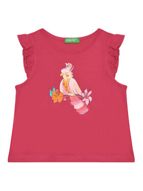 United Colors Of Benetton United Colors Of Benetton T-shirt 3I1XG10JK Ružičasta Regular Fit