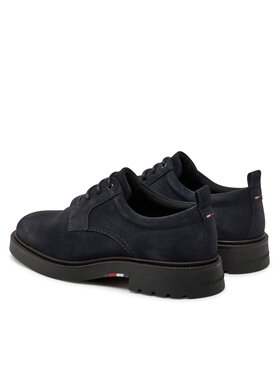 Tommy Hilfiger Nizki čevlji Light Hilfiger Lwt Suede Shoe FM0FM05088 Mornarsko Modra