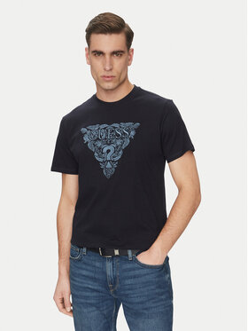 Guess Guess Тишърт M5GI16 K8FQ4 Тъмносин Regular Fit