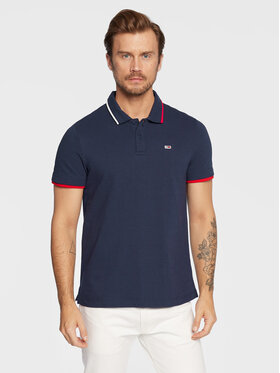 Tommy Jeans Tommy Jeans Polo Flag DM0DM15076 Granatowy Regular Fit