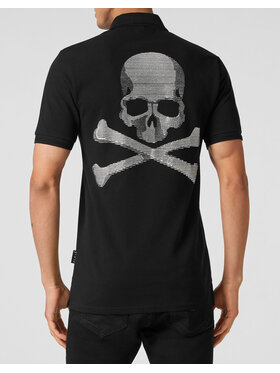 PHILIPP PLEIN PHILIPP PLEIN Polokošeľa 2527 Čierna Slim Fit