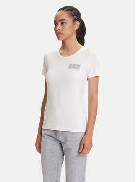 EA7 Emporio Armani EA7 Emporio Armani Póló 7W000492 AF10373 U0005 Ekru Regular Fit