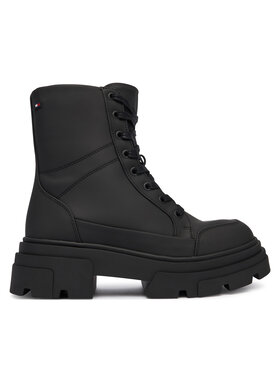 Tommy Hilfiger Tommy Hilfiger Gležnjarji Tommytech Water Repellent Laceup FW0FW09161 Črna