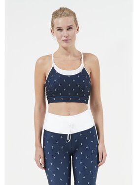 Athlecia Athlecia Biustonosz sportowy Sanra Printed Granatowy