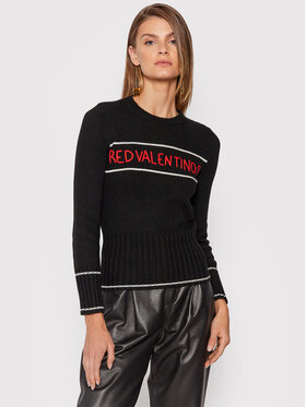 Red Valentino Red Valentino Sveter WR0KC09Y Čierna Regular Fit
