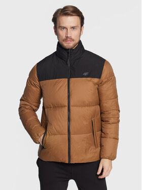 4F 4F Kurtka zimowa H4Z22-KUMP005 Brązowy Regular Fit