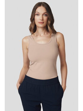 Lancerto Lancerto Top Cynthia TS073225000003 Beżowy Slim Fit