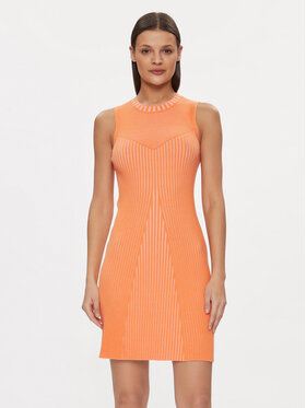 Guess Guess Rochie tricotată Allie W4RK20 Z2YN2 Portocaliu Slim Fit