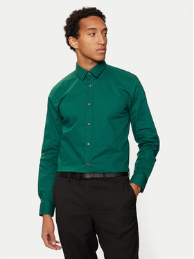 HUGO Hugo Krekls Elisha02 50479396 Zaļš Extra Slim Fit
