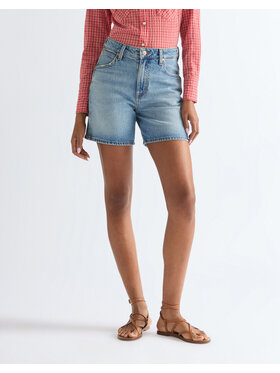 Wrangler Wrangler Szorty jeansowe COWBOY SHORT 5 INCH Niebieski Loose Fit