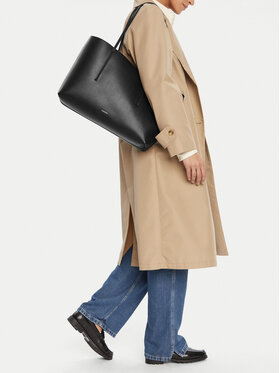 Calvin Klein Calvin Klein Дамска чанта Foil Logo Tote W/Pouch LV04F3274G Черен