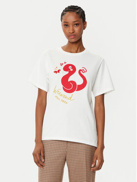 Weekend Max Mara Weekend Max Mara T-shirt Cabina 2515971041 Bianco Regular Fit