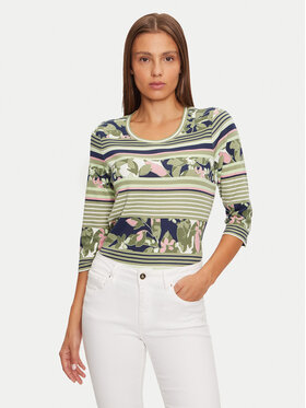 Olsen Olsen Bluzka 11104897 Zielony Regular Fit