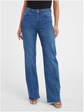 Orsay Orsay Jeansy 313086558000__42 Niebieski Wide Leg