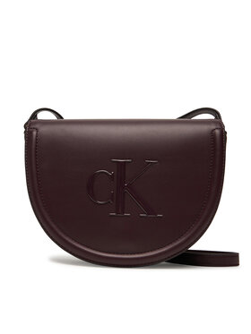 Calvin Klein Calvin Klein Torbica Bold Ck Saddle Crossbody LV04F3221G Tamnocrvena