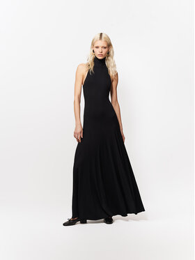 La Mania La Mania Sukienka codzienna LILYA Czarny Basic Fit