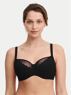 Chantelle Chantelle Biustonosz z fiszbiną Floral Touch C94210 Czarny
