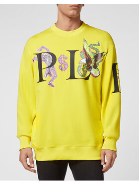PHILIPP PLEIN PHILIPP PLEIN Felpa 283 Giallo Regular Fit