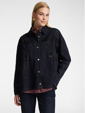 Elena Mirò Elena Mirò Marynarka R403Z000045N034 Niebieski Boxy Fit