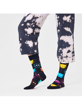 Happy Socks Happy Socks Unisex Magasszárú Zokni MJA01-9050 Fekete