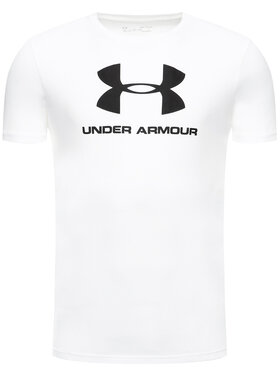 Under Armour Majica Ua Sportstyle Logo 1329590 Bela Loose Fit