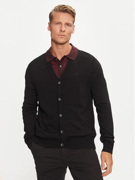 BOSS Boss Cardigan Avac 50523574 Negru Regular Fit