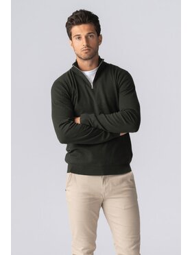 TeeShoppen TeeShoppen Sweter 'Basic Collection' Khaki Regular Fit