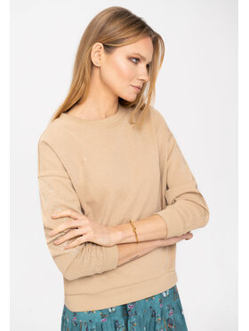 Volcano Volcano Bluza B-PAMELA Beżowy Regular Fit