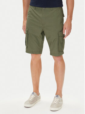 Petrol Industries Petrol Industries Pantaloncini di tessuto M-1050-SHO600 Verde Cargo Fit