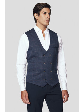 Lancerto Lancerto Kamizelka Sassari KA131224000011 Granatowy Slim Fit