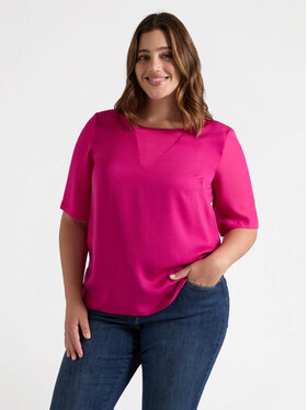 Fiorella Rubino Fiorella Rubino Bluzka 2768T002261N019 Różowy Over Fit