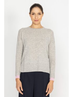 Deni Cler Milano Deni Cler Milano Sweter T-DC-S453-D5-85-81-1 Szary Loose Fit