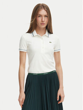 Lacoste Lacoste Polo majica DF5284 Kremna Slim Fit