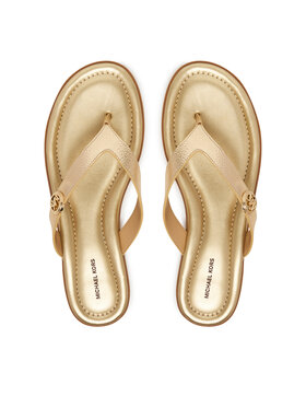 MICHAEL Michael Kors MICHAEL Michael Kors Japonki Ering Thong 40S6ERFS1M Złoty