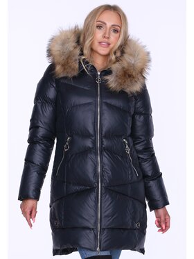 Perso Perso Kurtka damska BLH220038FF Granatowy Regular Fit