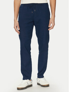 Tommy Hilfiger Tommy Hilfiger Kalhoty z materiálu Harlem MW0MW38801 Tmavomodrá Slim Fit