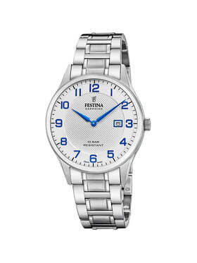 Festina Festina Zegarek F20067-1 Srebrny