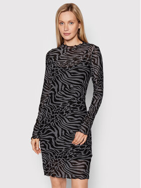Urban Classics Urban Classics Kasdieninė suknelė Double TB4517 Pilka Slim Fit